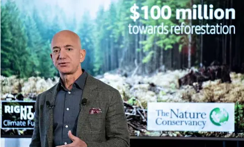 Jeff Bezos fund ends support for climate group amid fears billionair­es ...