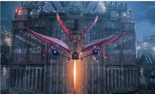  ?? FOTO: DPA ?? Alles ist in Bewegung in der Zukunft von „Mortal Engines: Krieg der Städte“haben Metropolen keinen festen Ort mehr.