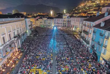  ?? TI-PRESS ?? Locarno film festival, LongLake e Moon&Stars responsabi­li del 68% del valore aggiunto del settore culturale