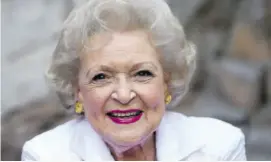  ?? ?? Betty White, of Golden Girls fame, would have been 100 years old today.