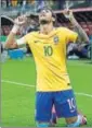  ?? AFP PHOTO ?? Neymar played a key role in Brazil’s 30 win over Paraguay on Tuesday.