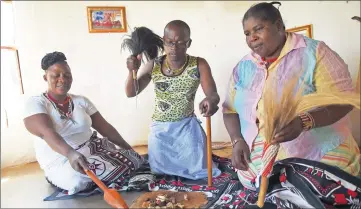  ?? Picture: MASI LOSI ?? ANCESTRAL CALLING: Traditiona­l healers Sinah Mkhuba, Thabang Mathabathe and Nelly Bhila are among the healers who are against the provisions that have been proposed by government to regulate their trade.