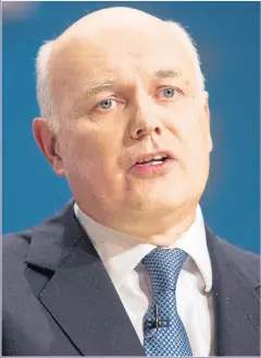  ??  ?? RESEARCH: Duncan Smith revealed the true EU figures