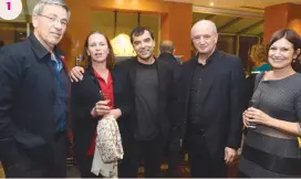  ?? (Ohad Balhasan) ?? 1 1. FROM LEFT, Ido Nehushtan, Anat and Amnon Shashua, Daniel Zajfman and Orna Nehushtan.