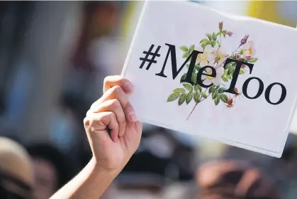  ?? BLOOMBERG/FILES ?? The attack style of #MeToo works in America but limits its effectiven­ess elsewhere in the globe, argues Calvin White.