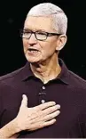  ?? ?? Tim Cook, consejero delegado de Apple.