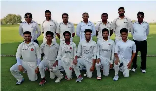  ?? Supplied photo ?? Farooq CC players after beating Strikers in the DCC 4th Silver Challenge Tournament. —