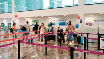  ?? ?? Actualment­e sólo hay dos conexiones y son operadas por Volaris y Aeromexico.
Los turisras nacionales son el principal mercado para el sur del estado