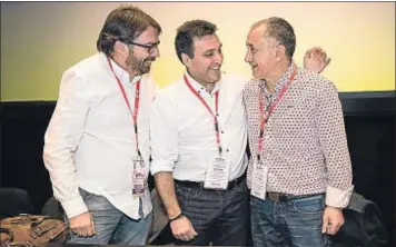  ?? GEMMA MIRALDA ?? Camil Ros, Matías Carnero y Josep Maria Álvarez