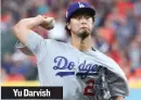  ??  ?? Yu Darvish