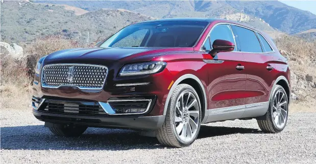  ?? PHOTOS: JIL MCINTOSH/DRIVING.CA ?? The Lincoln Nautilus has dropped the MKX’s ‘double-wing’ grille in favour of an attractive mesh nose, more in line with the Navigator and the Continenta­l.