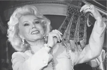  ?? KIM KULISH/GETTY IMAGES ?? Zsa Zsa Gabor was an invention of herself.