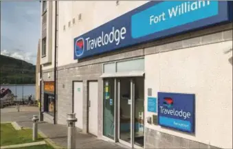  ??  ?? Fort William Travelodge reopened for business last week.