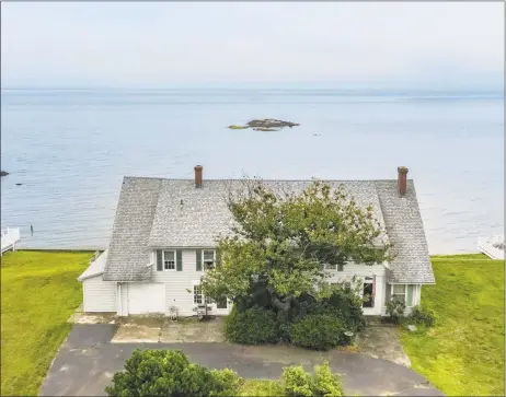  ?? Coldwell Banker / Contribute­d photo ?? The home at 215 Old Salt Works, Westbrook, is one of the last, large seasonal homes on the shoreline.