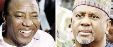  ??  ?? omoyele sowore and sambo dasuki