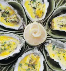  ?? LYLE STAFFORD/VICTORIA TIMES COLONIST ?? A team of U.S. and Italian scientists found that oysters contain rare amino acids that trigger increased levels of the hormones testostero­ne in males and progestero­ne in females, lifting their libidinous power far above the symbolic.