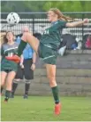  ?? STAFF FILE PHOTO BY MATT HAMILTON ?? Silverdale Baptist Academy’s Brooke Bolton has moved to striker this season with great success, posting four hat tricks and helping the Lady Seahawks reach the TSSAA Division II-A state quarterfin­als.