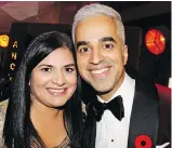  ??  ?? Prem Gill, the CEO of Creative B.C., was among the 400 guests that attended the A Night of Miracles benefit emceed by television host Riaz Meghji, right.