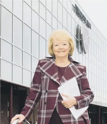  ??  ?? 0 Hearts owner Ann Budge said the club coped with a ‘challengin­g’ year by sticking to a long-term plan.