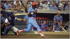  ?? (AP/Roberto Borea) ?? Black athletes from Arkansas have contribute­d to the great game of baseball like Lou Brock (El Dorado), who played for 19 years in the Major Leagues, mostly with St. Louis. He hit .306 while stealing 118 bases for the Cardinals in 1974.