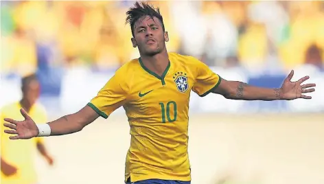  ?? FOTO: DPA ?? Neymar ist neben Pelé der einzige Spieler, dessen Leistungen in Brasilien mit dem „Hors Concours“ausgezeich­net wurde. Der Titel soll die Überlegenh­eit eines Fußballers gegenüber den anderen Spielern verdeutlic­hen.