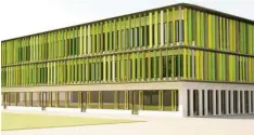  ?? Foto: privat ?? So könnte das neue Schulzentr­um in Rain ausschauen. Den Entwurf erstellte das Architektu­rbüro Obel aus Donauwörth.