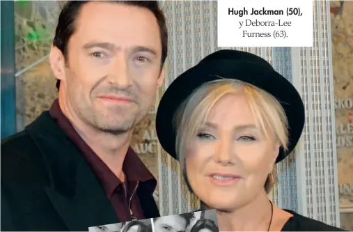  ??  ?? Hugh Jackman (50), y Deborra-Lee Furness (63).