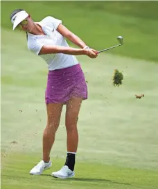 ?? BRIAN SPURLOCK, USA TODAY SPORTS ?? Michelle Wie is struggling with bursitis in her left hip. She has a noticeable limp and wears a brace on her left ankle.