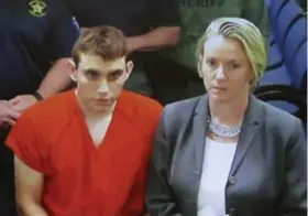  ?? FOTO AP ?? Schutter Nikolas Cruz in gevangenis­plunje. Gisteren is hij al een eerste keer voor de rechter verschenen.