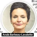  ??  ?? Anaïs Barbeau-lavalette