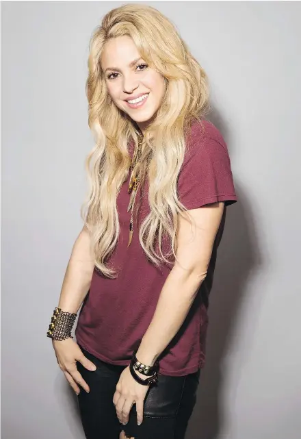  ?? — THE ASSOCIATED PRESS FILES ?? Shakira’s new album El Dorado had to compete with her children for her attention. The singer prioritize­s family over career these days.