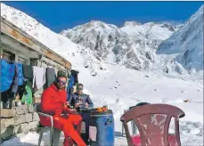  ??  ?? Tom Ballard, right, with climbing partner Daniele Nardi before they began their fatal expedition on Nanga Parbat; and, right, a young Tom Ballard with sister Kate and father Jim pictured in the Lochaber News (August 26, 1995, edition) following the death of his mother, Alison Hargreaves.