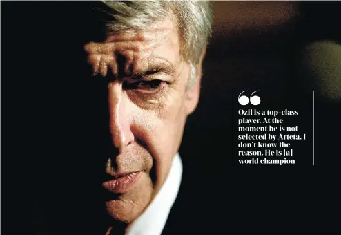  ?? Picture: Getty Images ?? Arsene Wenger coached Arsenal to three league titles and also a major achievemen­t with the side known as the Invincible­s going an entire season unbeaten.