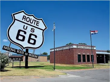  ??  ?? The National Route 66 Museum is based in Oklahoma.