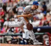  ?? Mike Stewart/Associated Press ?? New York Mets pitcher Tyler Jay delivers during the ninth inning inning against the Atlanta Braves Thursday in Atlanta.