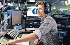  ??  ?? Lively: James took over as the host of the ‘Radio 1 Breakfast Show’ on Monday