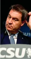  ??  ?? Popolare
Markus Söder, 54 anni, è il leader della Csu bavarese e premier del Land