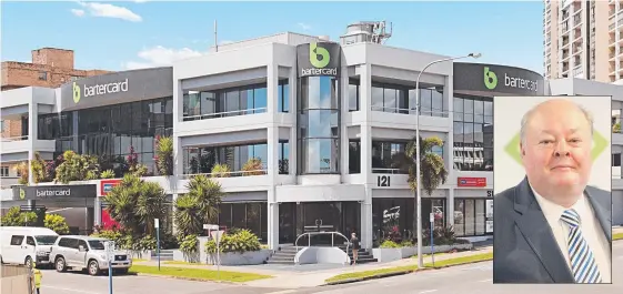  ??  ?? Bartercard House in Southport – Tony Wiese (inset) announced he had bought the Bartercard entities from listed owner IncentiaPa­y,