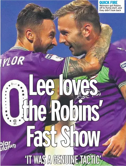  ??  ?? Weimann got Robins off to flying start, and they didn’t look back