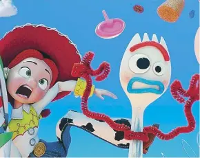  ?? Toy Story 4 ?? New character Forky with Jessie in Pixar’s