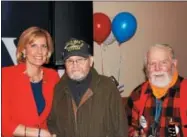  ?? CHARLES PRITCHARD - ONEIDA DAILY DISPATCH ?? Congresswo­man Claudia Tenney, John Pryor, middle, and Bill Rankin at Tenney’s Kick-Off Campaign on Saturday, March 3, 2018.