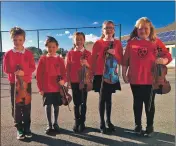  ??  ?? Above: Plockton Primary School String Ensemble which came second in the string group competitio­n.