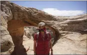  ?? RICK BOWMER — THE ASSOCIATED PRESS ?? U.S. Interior Secretary Deb Haaland tours near ancient dwellings along the Butler Wash trail during a visit to Bears Ears National Monument near Blanding, Utah, on Thursday.