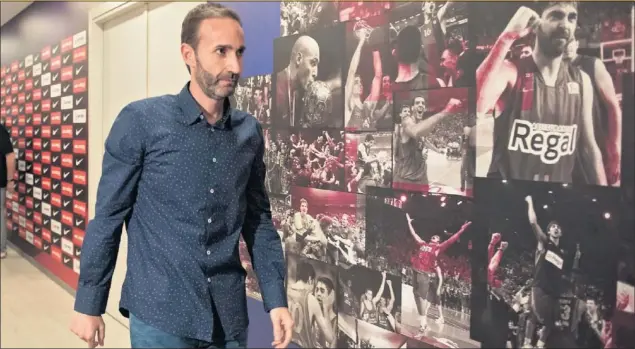  ??  ?? PRESENTADO POR EL BARCELONA. Sito Alonso, nuevo entrenador azulgrana tras pasar por el Joventut (primero como ayudante de Aíto), el Gipuzkoa, el Bilbao y el Baskonia.