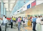  ?? MINT/FILE ?? Airports, including Bengaluru and Hyderabad, are already using Aadhaarbas­ed entry in coordinati­on with airlines