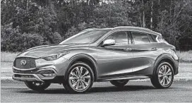  ?? INFINITI ?? The premium subcompact crossover 2017 Infiniti QX30 is a little cramped overall.