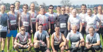  ?? FOTO: LAC ESSINGEN ?? Die mannstarke Läufergrup­pe der LAC aus Essingen.