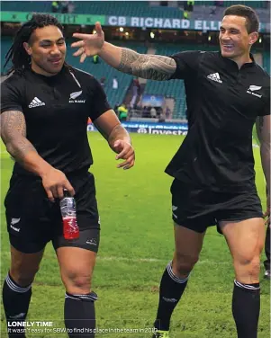  ??  ?? LONELY TIME It wasn’t easy for SBW to find his place in the team in 2010.