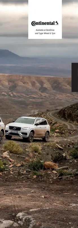  ??  ?? Our convoy of luxury SUVS en route to Ouberg Pass in the Northern Cape, looking decidedly dirtier than when they started out.