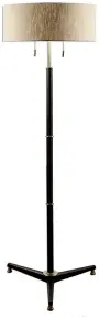  ?? Houzz ?? metal-base floor lamp comes in rust-black.